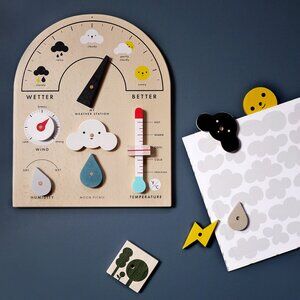 NEW in Box Moon Picnic My Weather Station Toy - Kids Wooden Learning Toy Puzzle